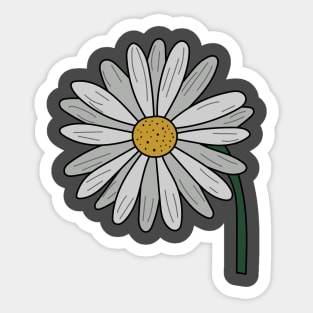 white daisy flower Sticker